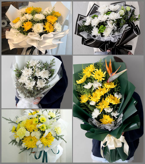 贵州毕节市七星关区野角乡天星村白事花束代送
